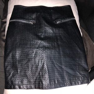 Black “leather” Skirt